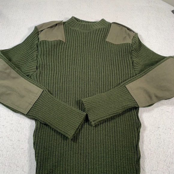 Mitts Nitts Sweater Mens 42 Green Valor Service Wool - Picture 2 of 11